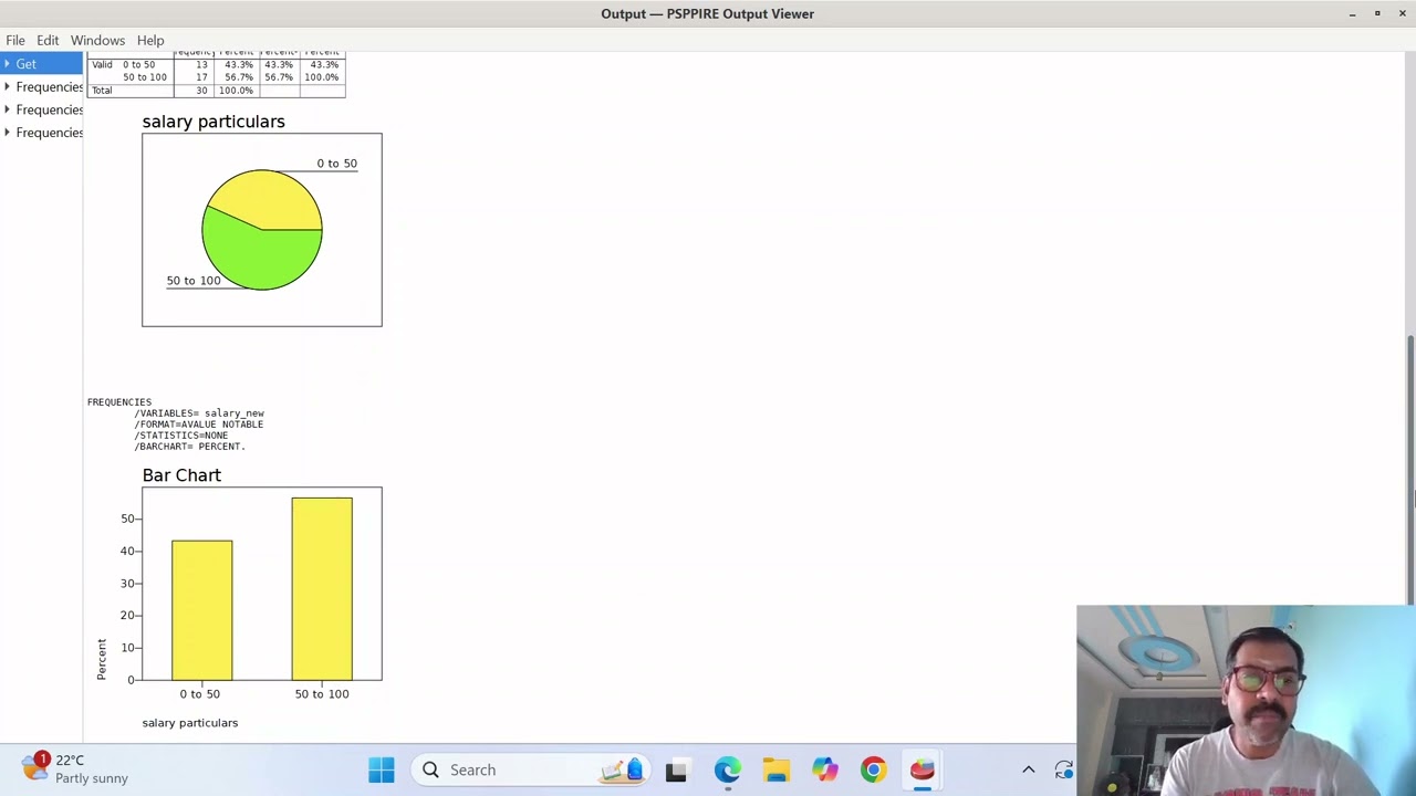 Descriptive Analysis with PSPP (includes visuals/graphs)
