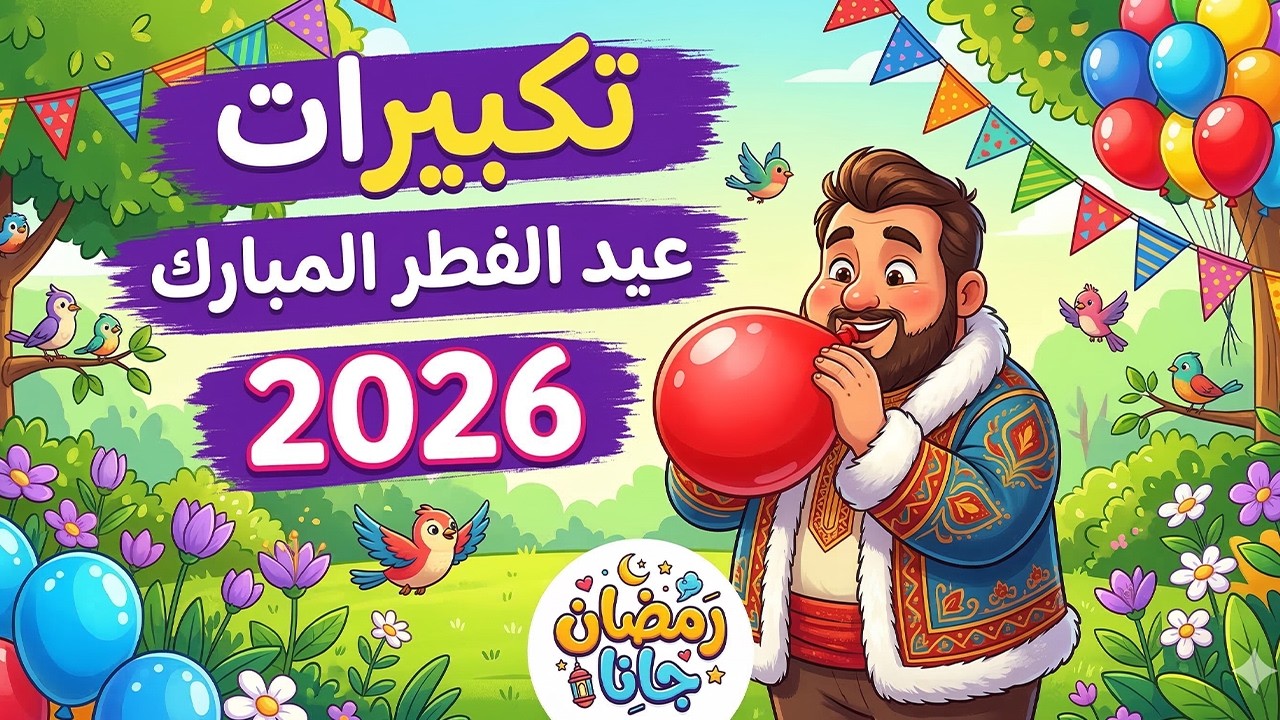 تكبيرات عيد الفطر المبارك 2026 بأجمل صوت ستسمعه في حياتك 🌷💛 لنجعلها تملأ الدنيا الله أكبر الله أكبر