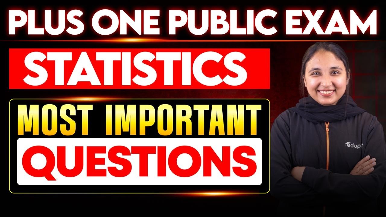 Plus One Statistics most important questions | Eduport Plus One