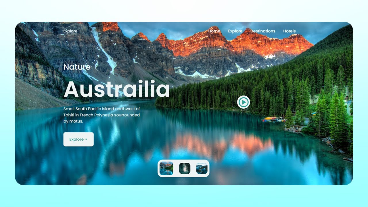 Responsive Landing Page Using HTML CSS & JavaScript | Build A Landing Page Website