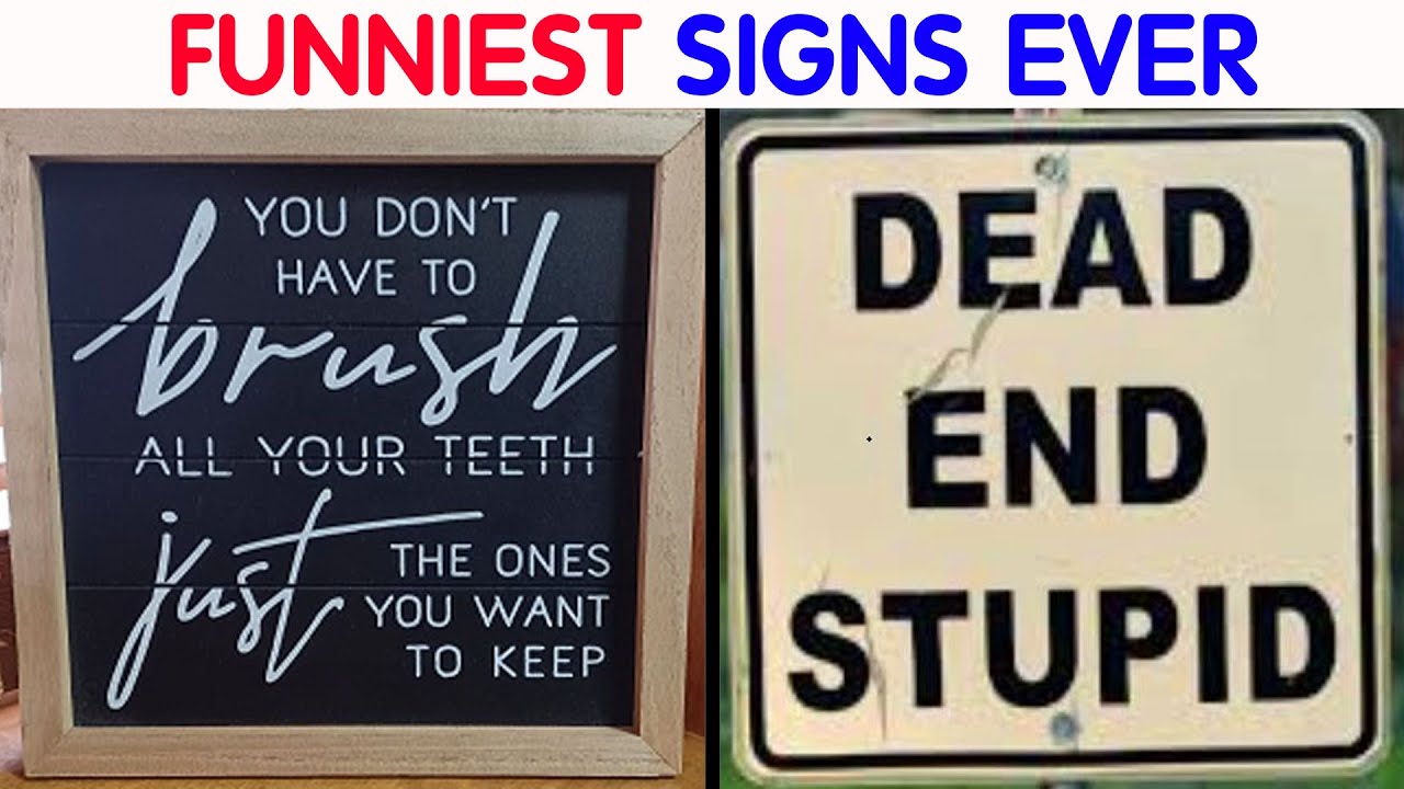 Absolutely Dumb Signs For Those In Need Of A Good Laugh || video compilation #37
