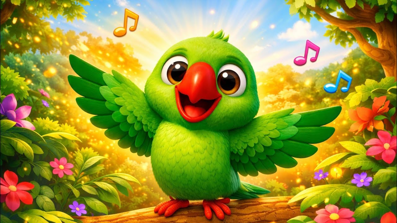 मिट्ठू तोता 🦜 | Super Cute 3D Cartoon Kids Song | बच्चों का मजेदार गाना | मैं तोता मै तोता 