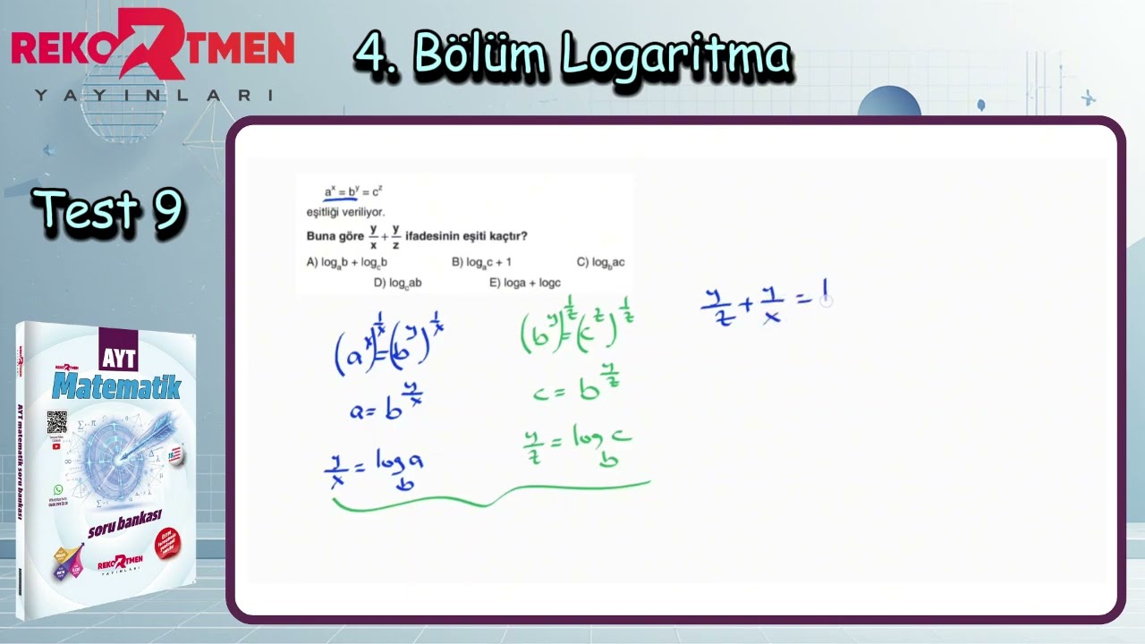 4. Bölüm Logaritma Test 9