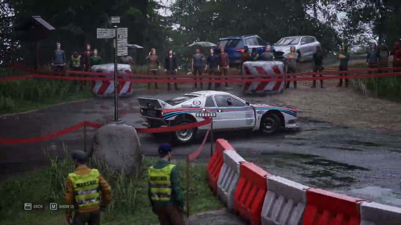 Assetto Corsa Rally Lancia 037 Alsace in the rain