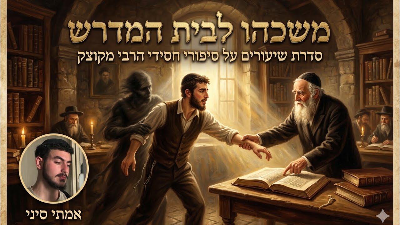 מושכהו לבית המדרש | בקוצק בוערת אש - סיפור חסידי | אמתי סיני