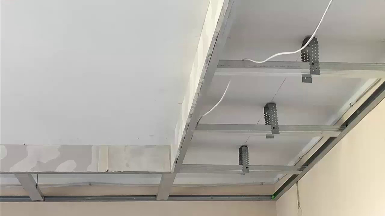 Sufit Podwieszany Led - wizualizacja montażu - FlexGips