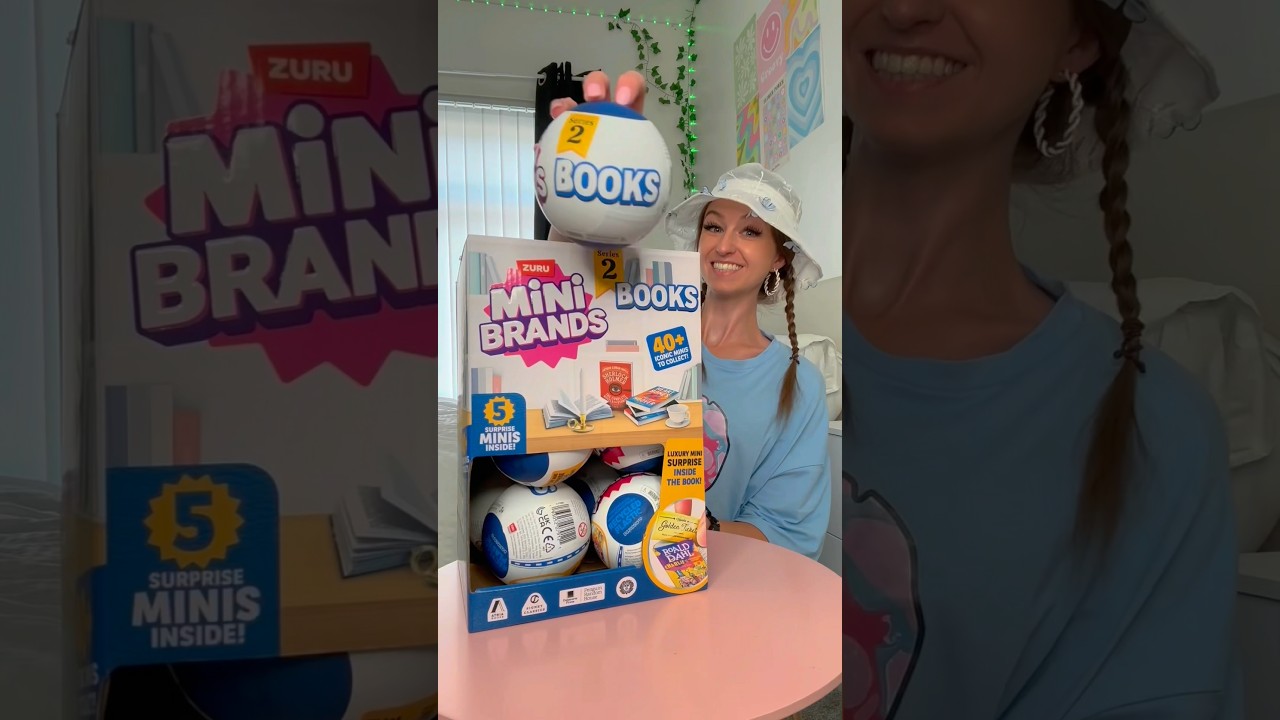 [ASMR] OPENING A *NEW* MINI BRANDS BOOKS SERIES 2 CAPSULE!!😍📚✨⁉️ (ULTRA RARE FINDS!!🫢) #Shorts
