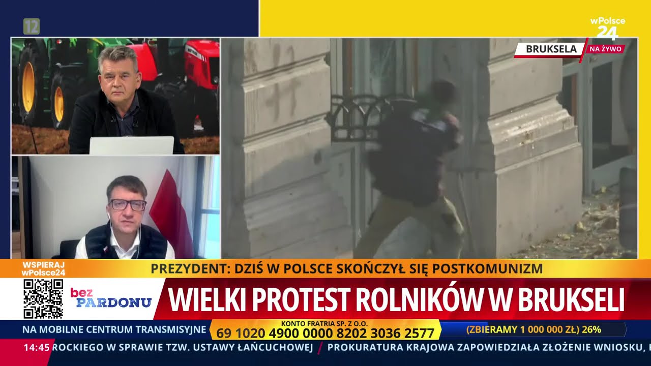 Chaos w Brukseli! Trwa wielki protest! Rolnicy są wściekli! Bez Pardonu cz.2. 18.12.2025