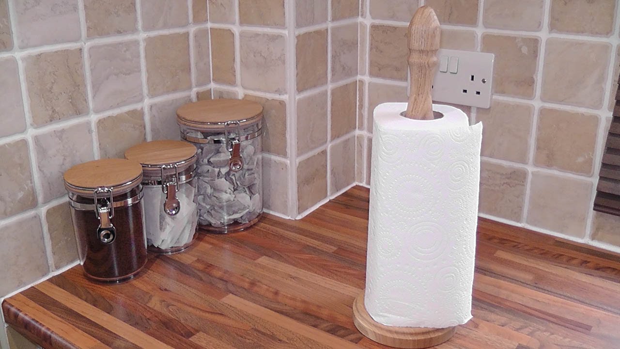 Woodturning Making An Oak Kitchen Roll Holder