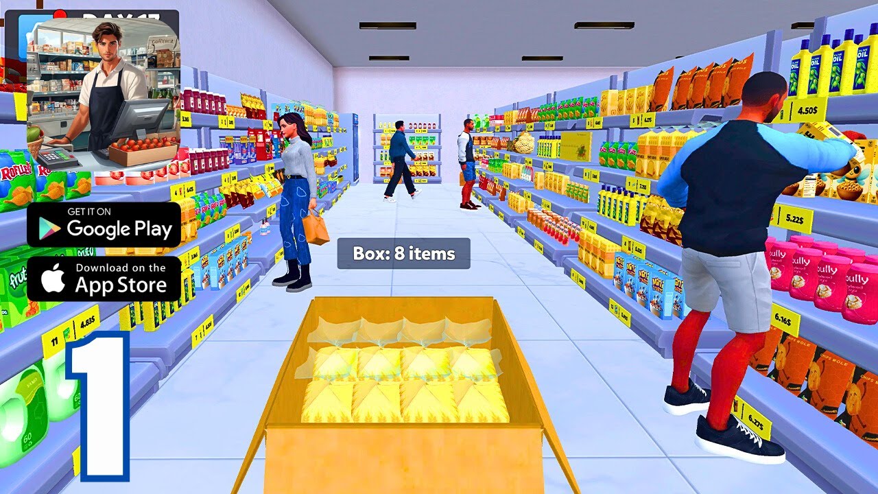 My Supermarket Journey: Android Gameplay Part 1 - Build Your Dream Store!