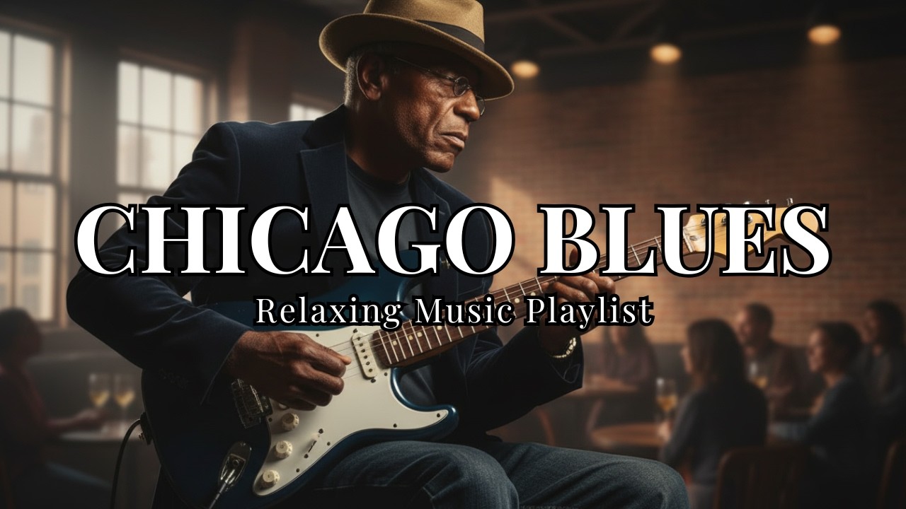 Relaxing Chicago Blues Playlist 04 🎸 Slow Blues for Lonely Nights | Midnight Blues & Whiskey Blues