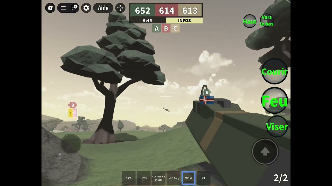 Gameplay jeu de guerre Roblox :homefront