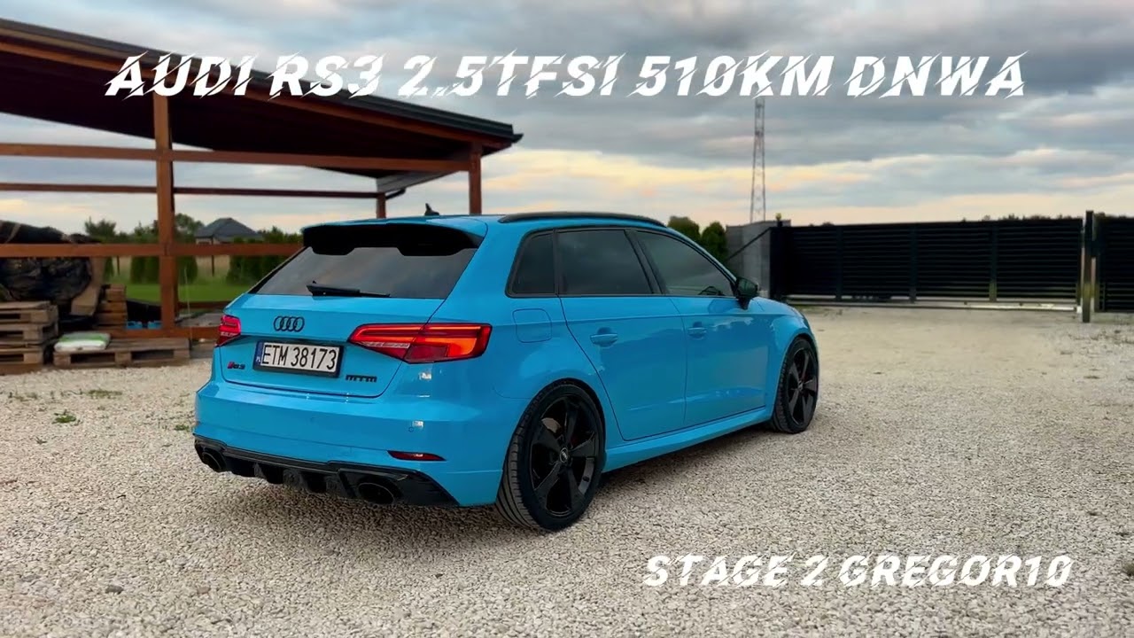Prezentacja SPRZEDAŻ  AUDI RS3 2.5 TFSI 510KM DNWA STAGE 2 BY GREGOR10