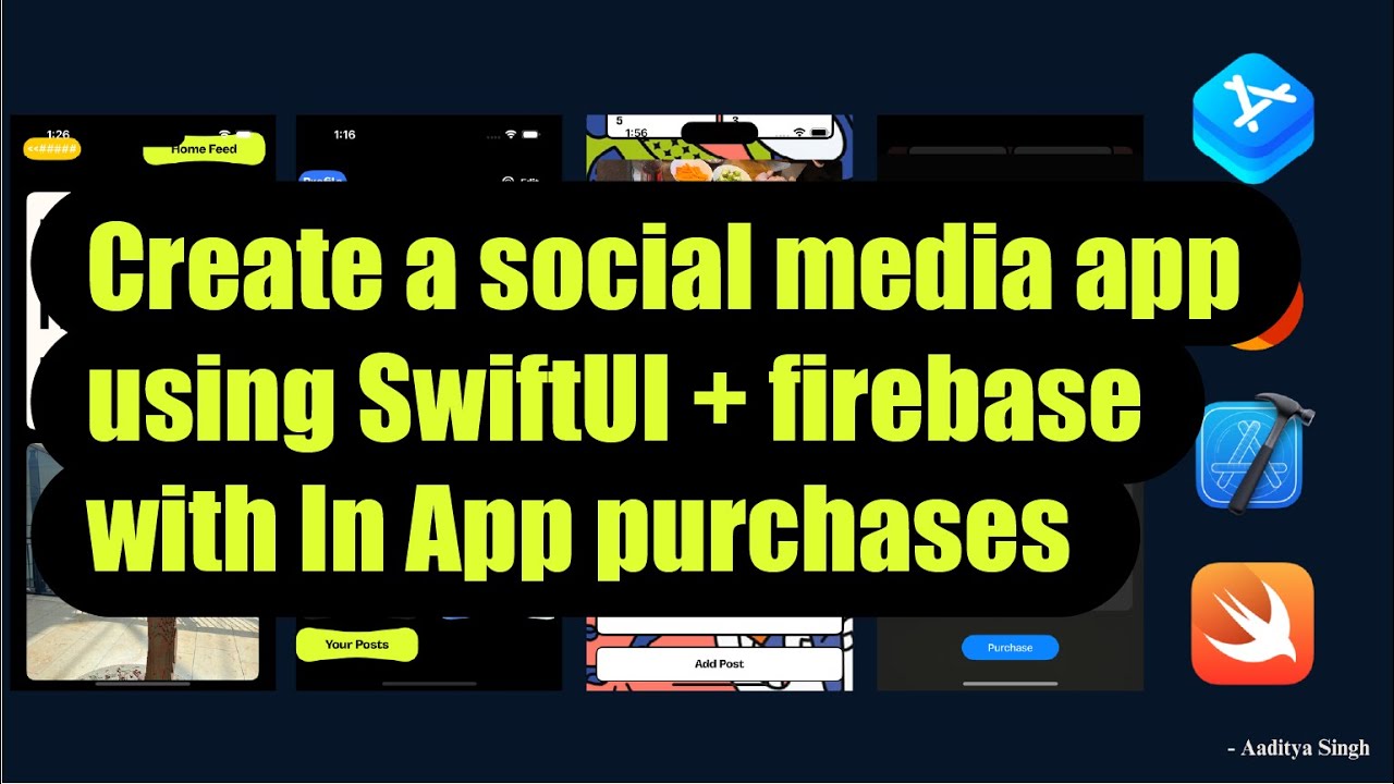 Create a social media app using SwiftUI and firebase with In App purchases - part 16