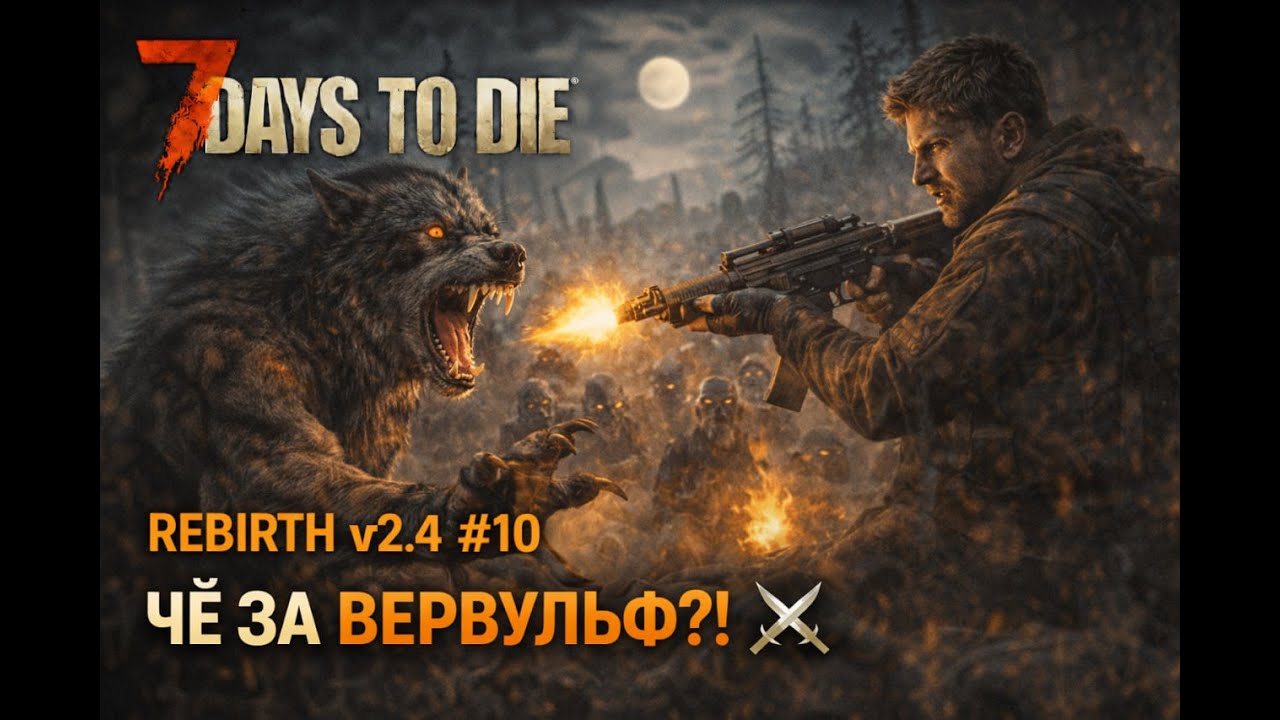 🔥 REBIRTH v2.4 #10 — Чё за вервульф?! ⚔️ | 7 Days to Die