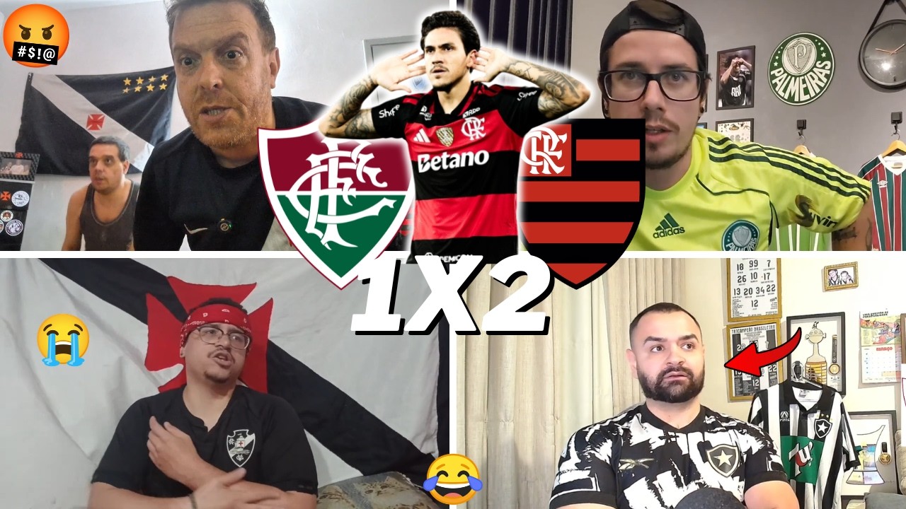 REA&Ccedil;&Otilde;ES DOS RIVAIS SECANDO O MENG&Atilde;O | FLUMINENSE 1 X 2 FLAMENGO | BRASILEIR&Atilde;O 2026- VAMOS RIR KKKK