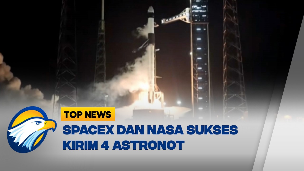 SpaceX dan NASA Berhasil Meluncurkan Empat Astronot ke ISS - [Top News]
