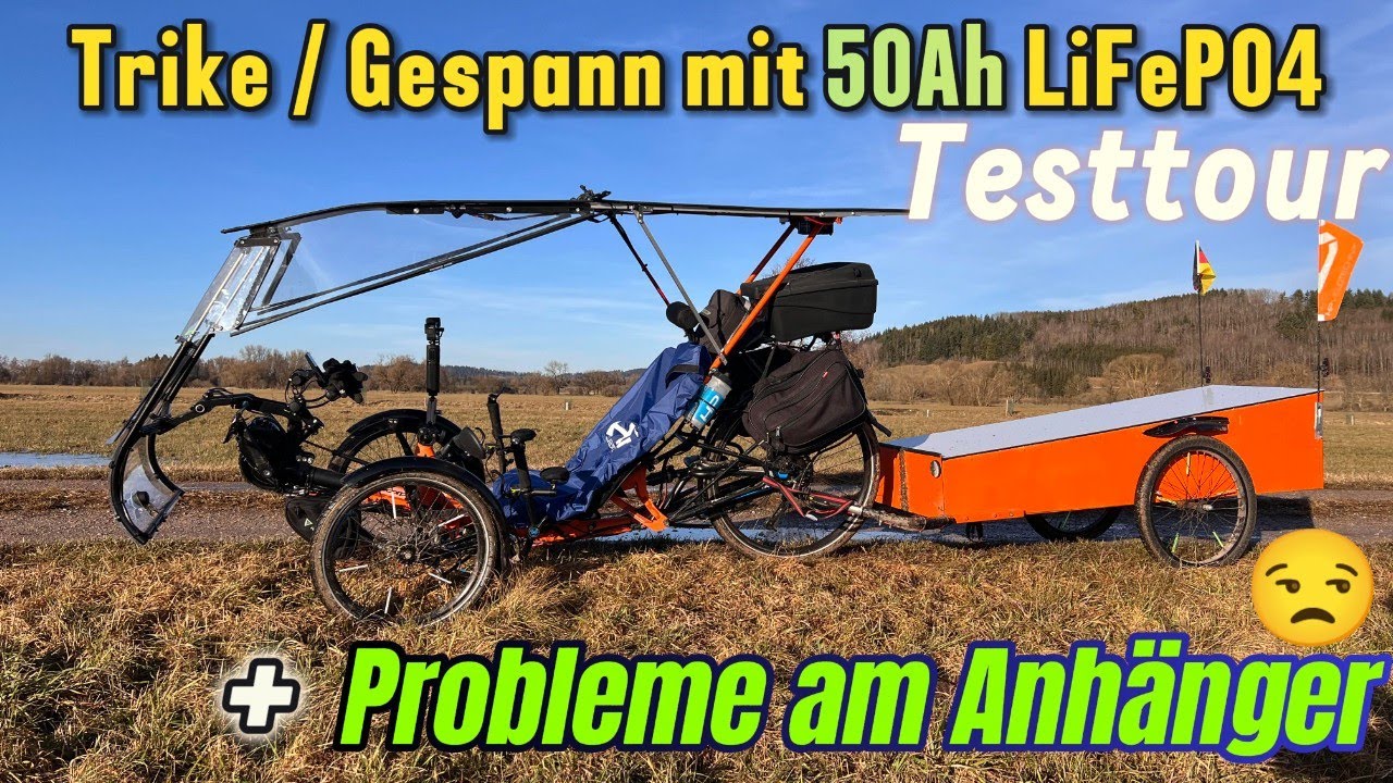 Liegerad / Akkutest / Wie weit bringt mich das Teil❓