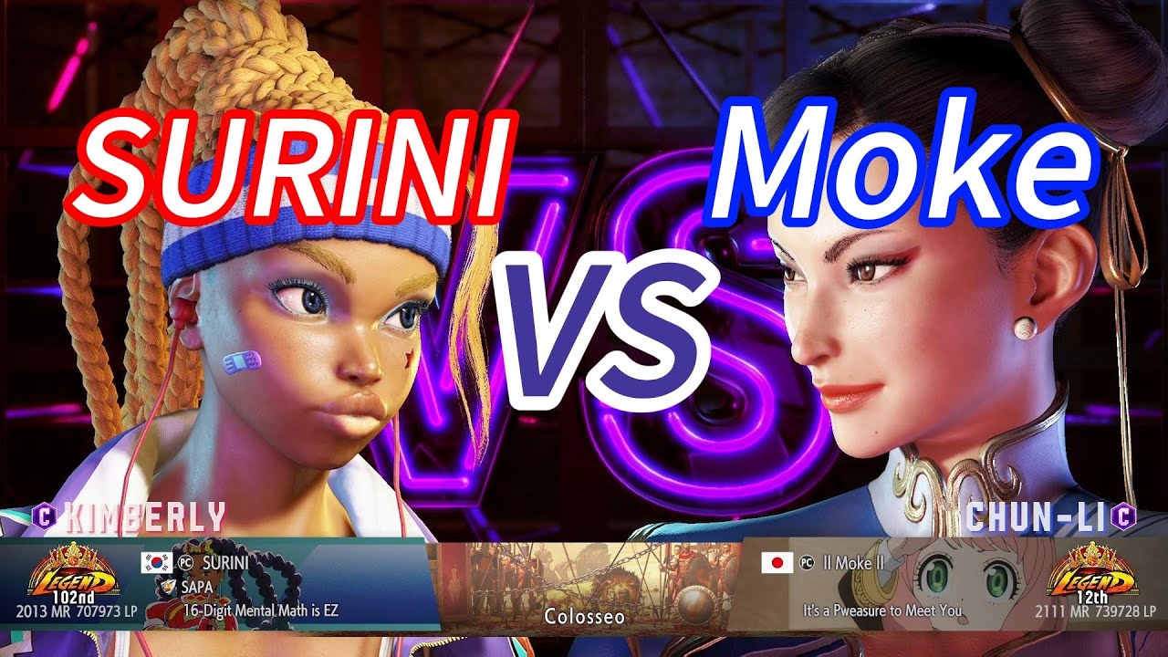 SF6💥SURINI(KIMBERLY) vs Moke(CHUN-LI)💥Street Fighter 6 High Level Match's EP1553