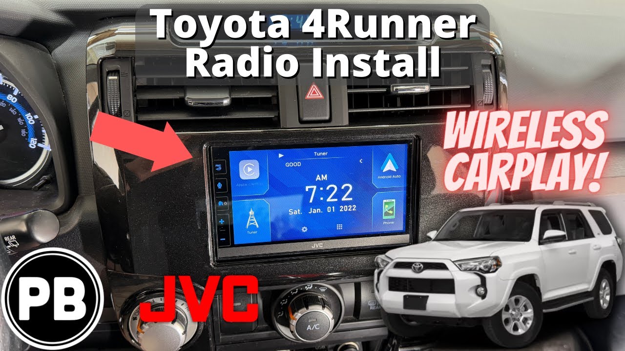 Установка радиоприемника Toyota 4Runner 2010–2023 годов выпуска
