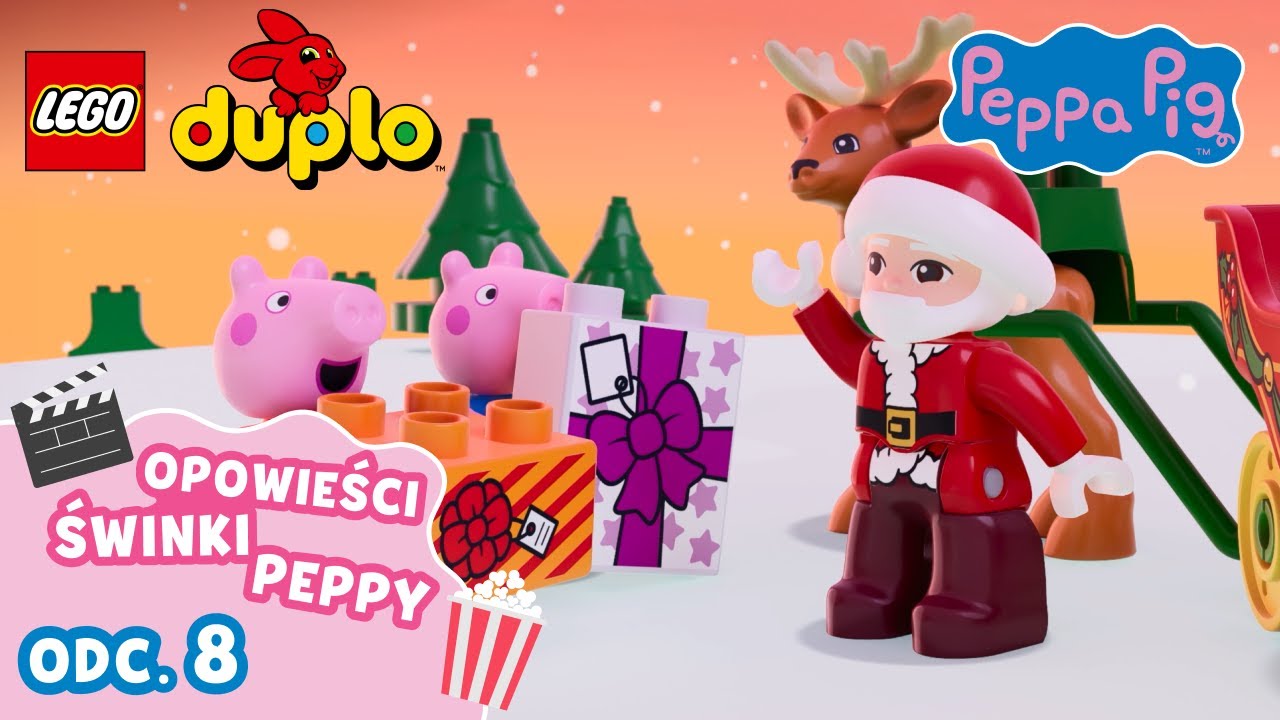 Odwiedziny Mikołaja 🎅🌟⛵️| Opowieści świnky Peppy | LEGO DUPLO