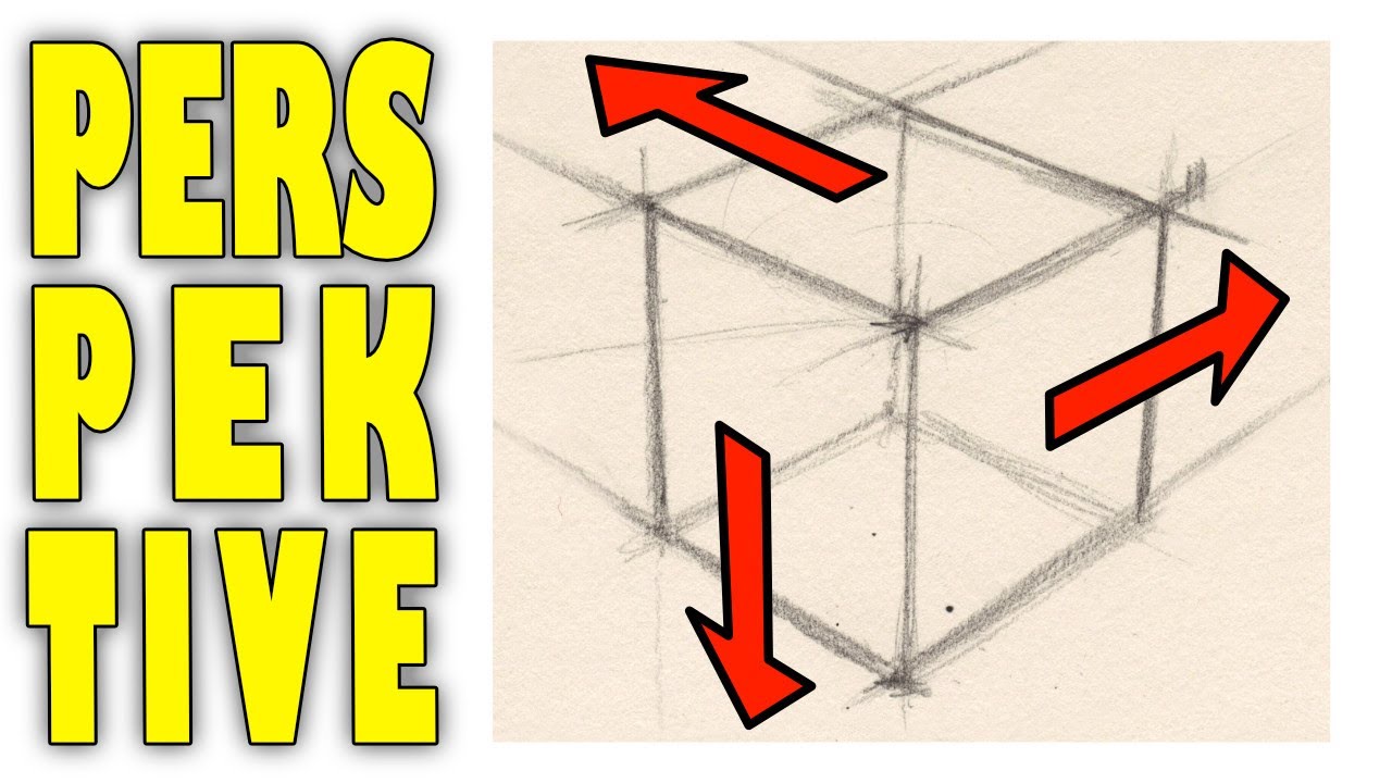 Würfel zeichnen 3d Perspektive - Fluchtpunkt Grundlagen #perspektive