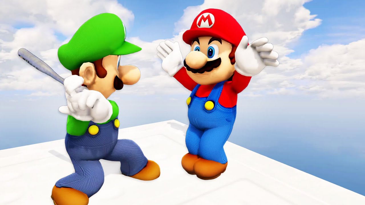 Марио и Луиджи в GTA 5: Безумные Рэгдоллы [Super Mario Bros] - Серия 15