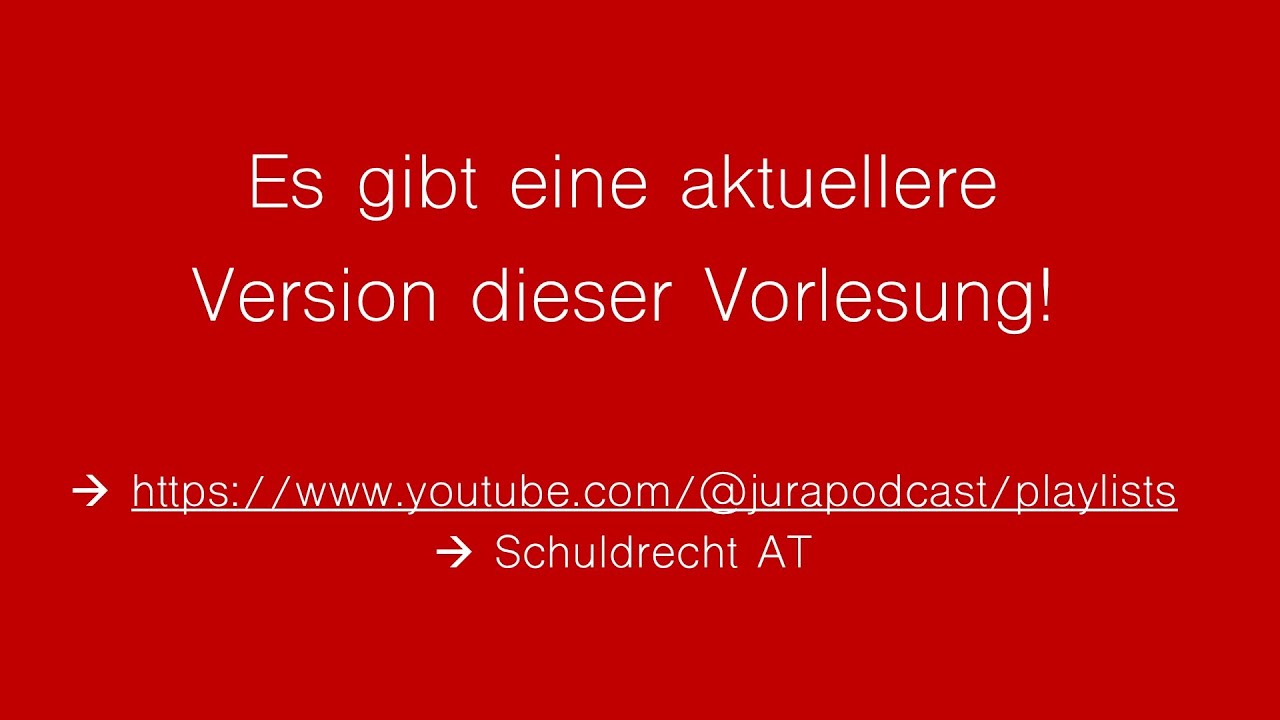 Schuldrecht AT Folge 8: Schadensersatz – Rechtsfolge