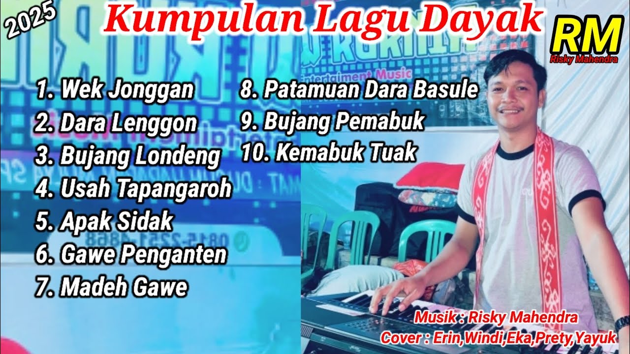 Kumpulan Lagu Dayak Cover Terbaru 2025 Versi Orgen Tunggal ( Zona Ganjur ) || Risky Mahendra