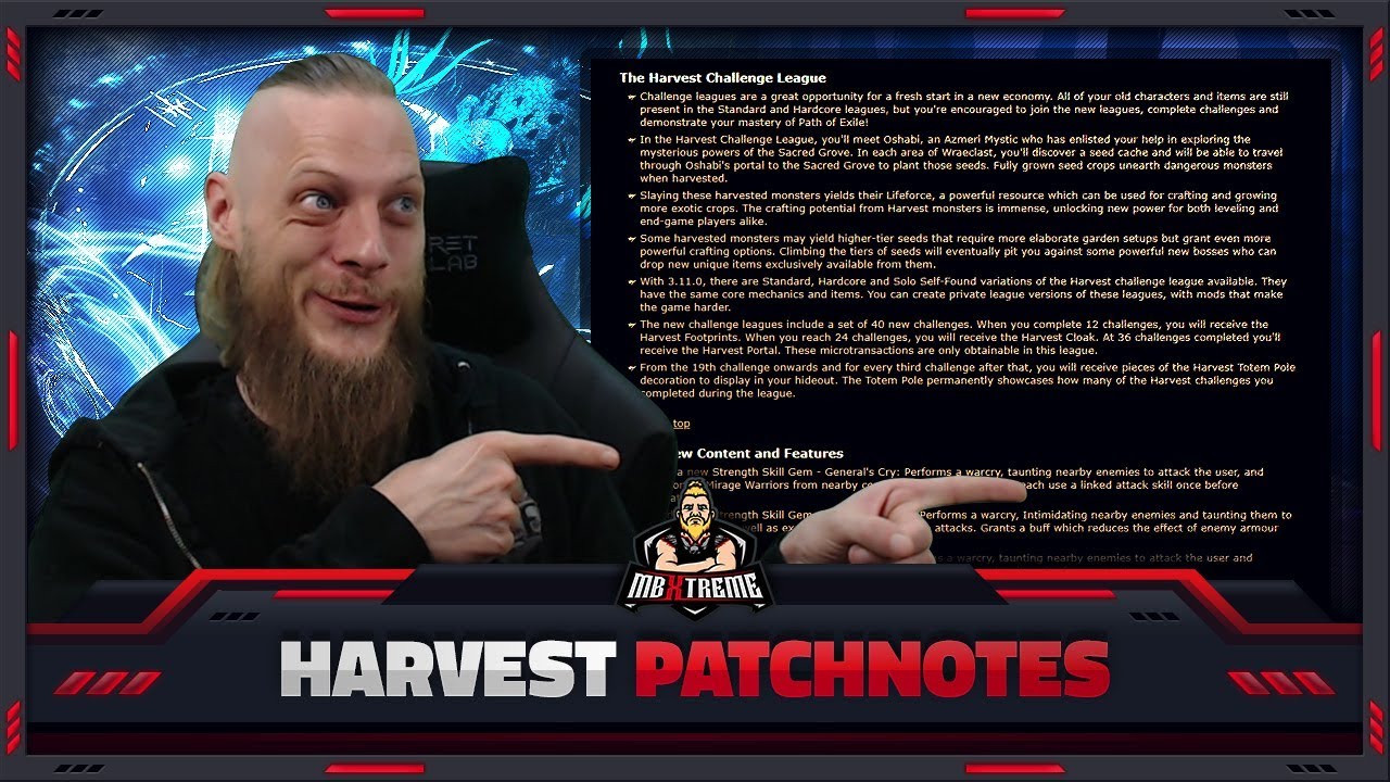 [PATH OF EXILE] &ndash; 3.11 &ndash; HARVEST LEAGUE &ndash; PATCH NOTES