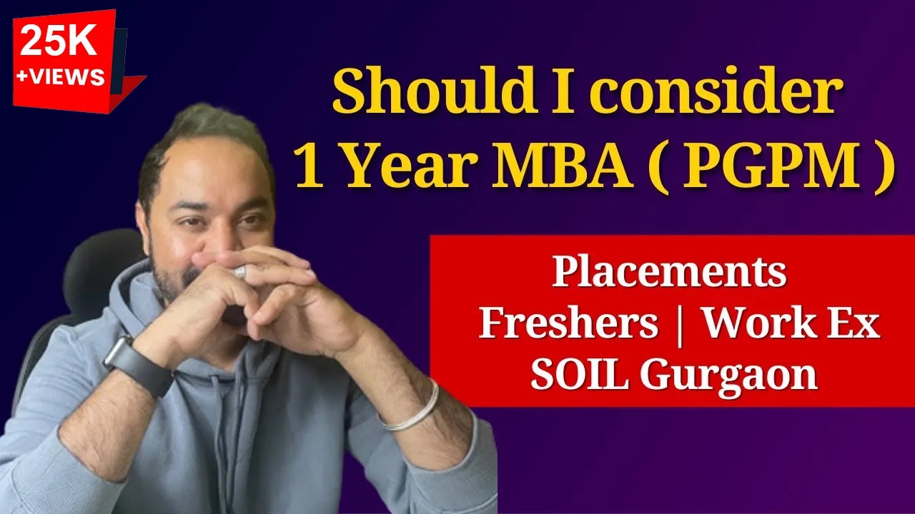 1 Year MBA in India | ROI | Placements | Package | SOIL 1 year PGPM worth it ?