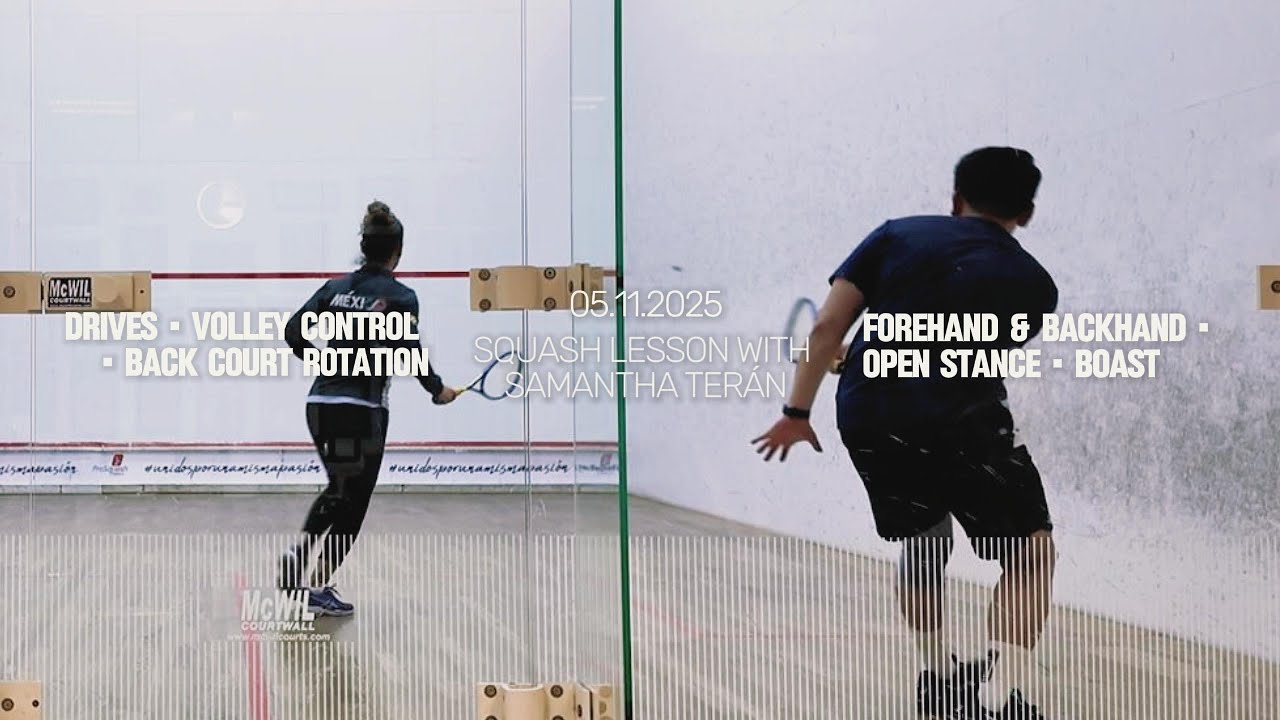 Drives, Volley Control & Back Court Rotation (05.11.2025) – Squash Lesson with Samantha Terán