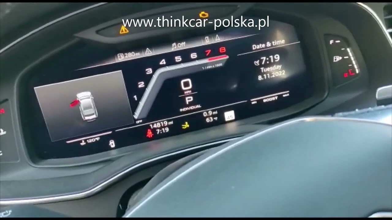 THINKCAR / THINKTOOL Master X diagnostyka AUDI S7 2021/2022r.