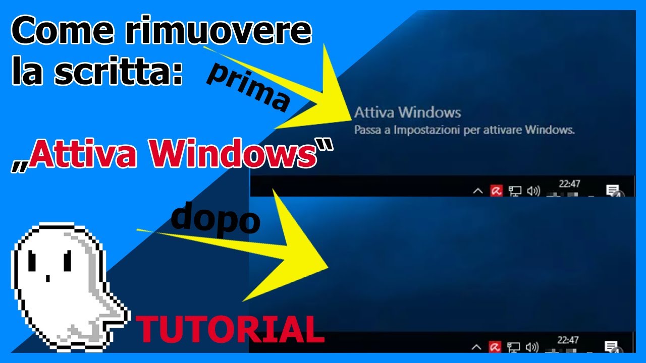 Tutorial:Come rimuovere la scritta:Attiva windows!