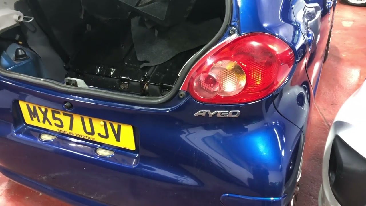 Toyota Aygo boot leak fixed solved. C1 107 small thing I missed.