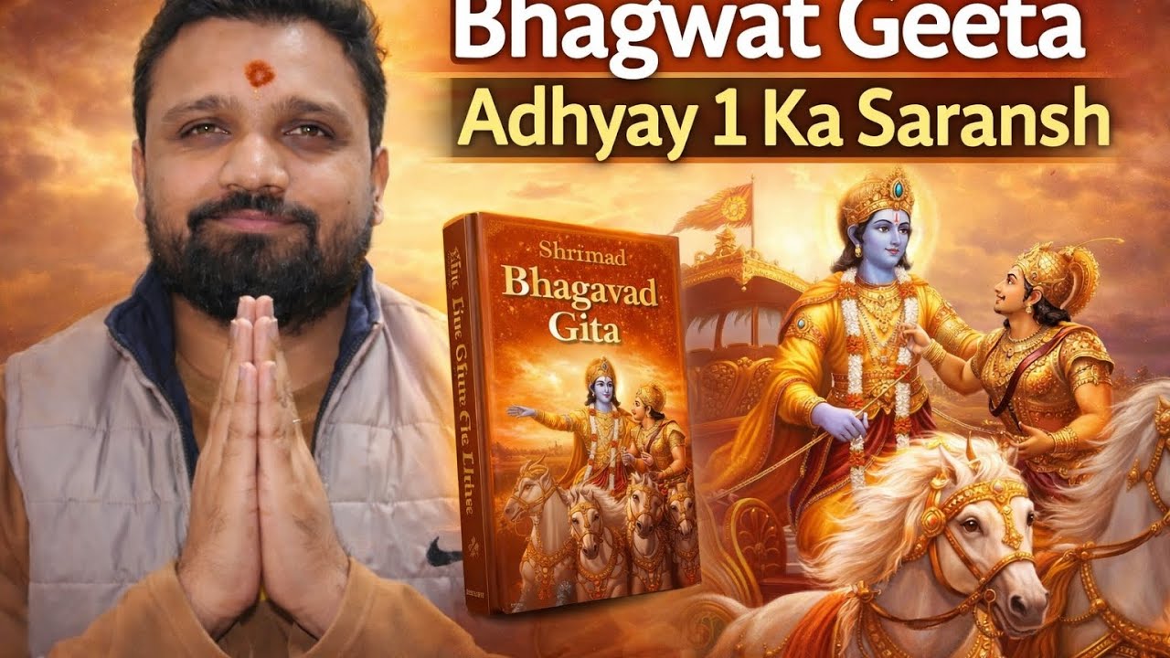 भगवत गीता अध्याय एक का सर हिंदी सरल भाषा में| Bhagwat Geeta ka sar