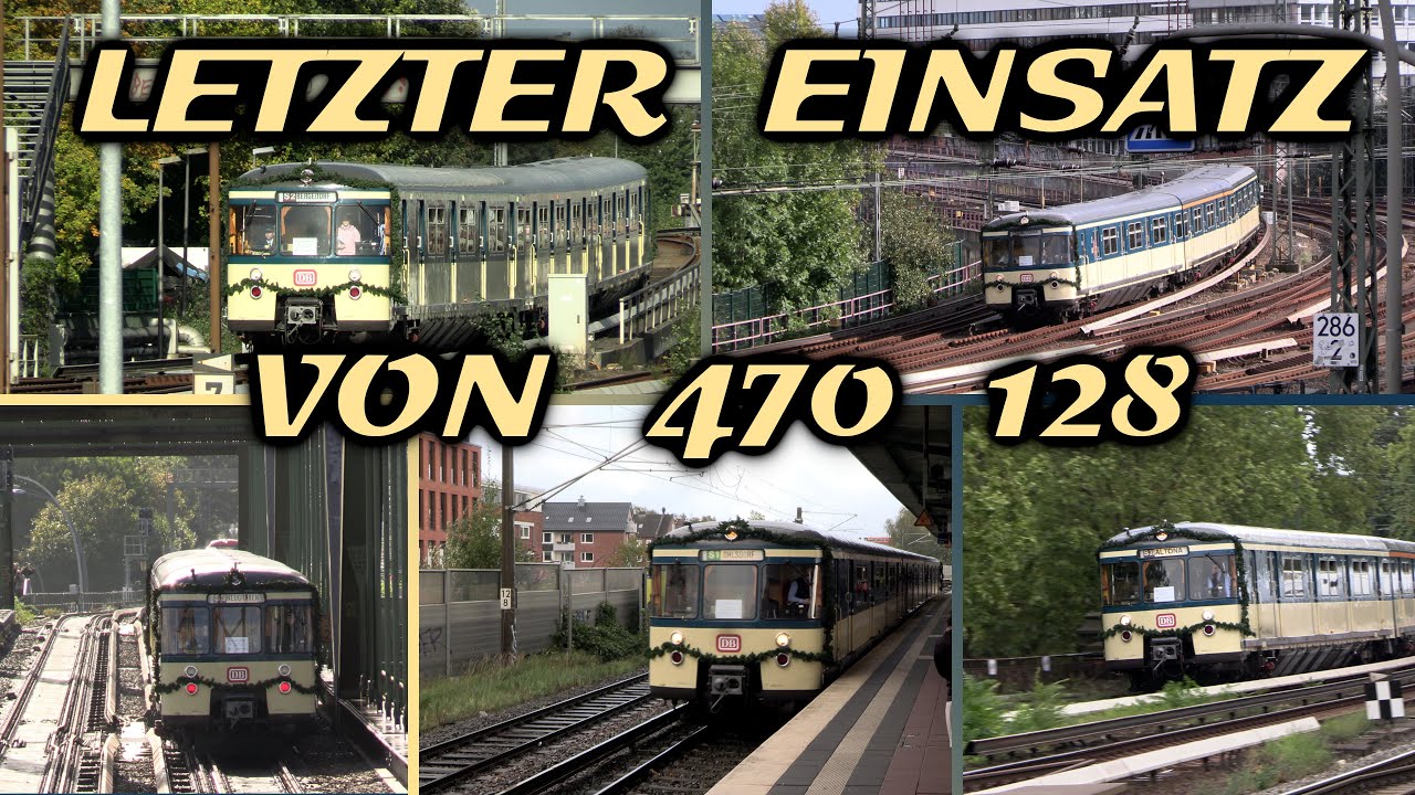 ◄ HAMBURG ► Die Hamburger S-Bahn verabschiedet BR 470 128 mit einer Sonderfahrt am 14.10.2023