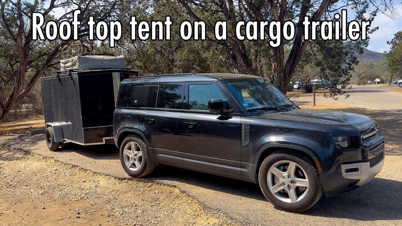 Installing a roof rack and converting a cargo trailer to a roof top tent camper
