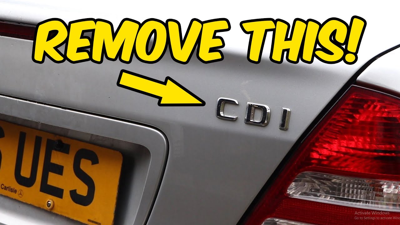 How to debadge your car! - Debadging a Mercedes C Class W203 works on any car! Clean look!