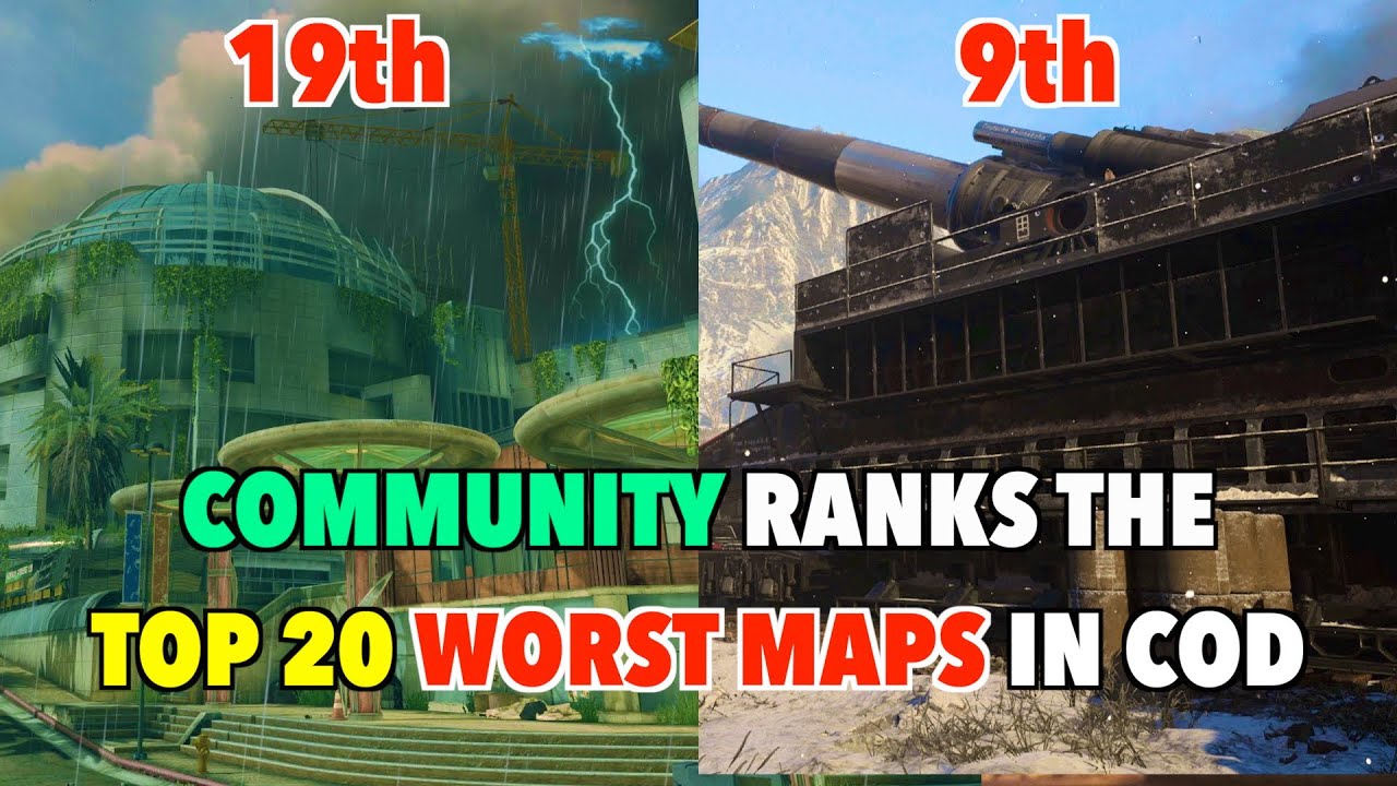 The Community Ranks the TOP 20 WORST Maps in Call of Duty History