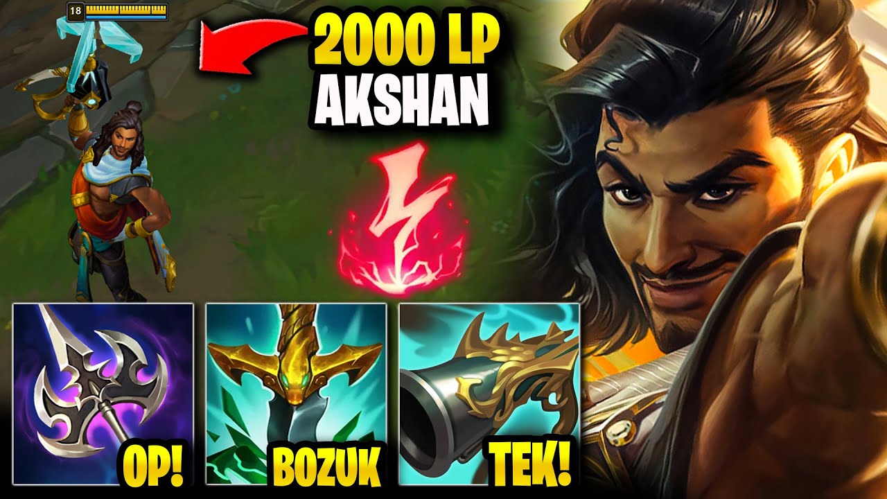 RANK 1 2000 LP Akshan OTP'nin Yeni Buildini Denedim (ÇOK BOZUK) | KassadinsCreed