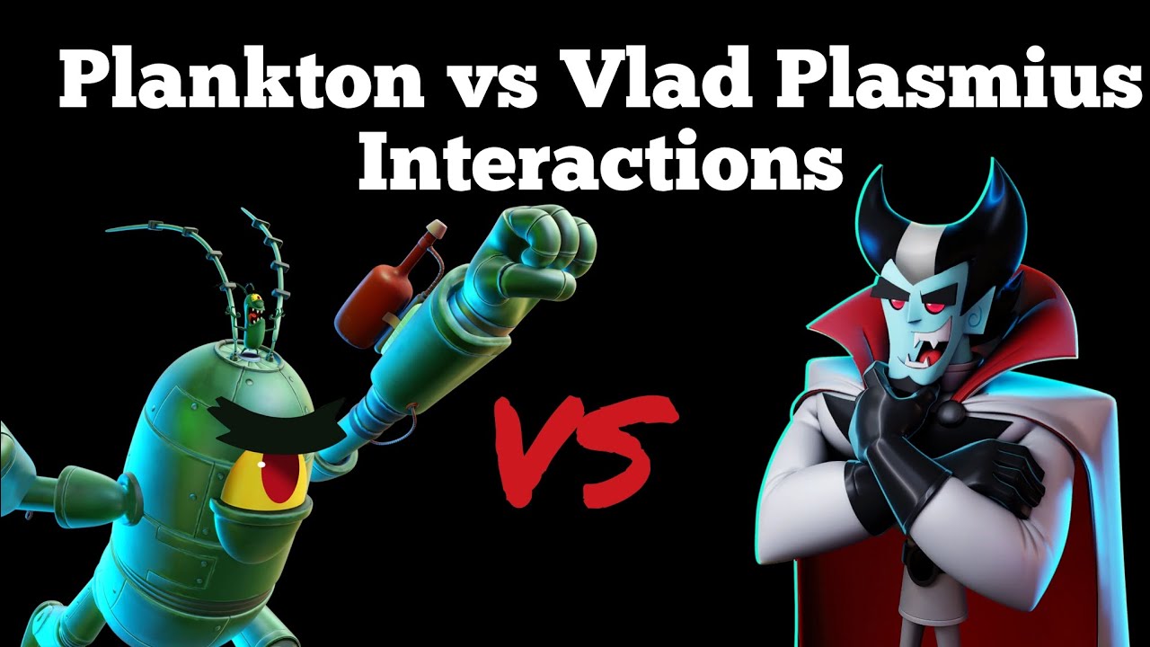 Nickelodeon All-Star Brawl 2 - Plankton vs Vlad Plasmius Interactions