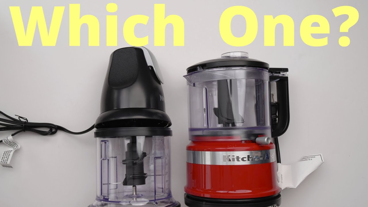 Food Chopper Compare: Ninja Chopper vs KitchenAid Chopper