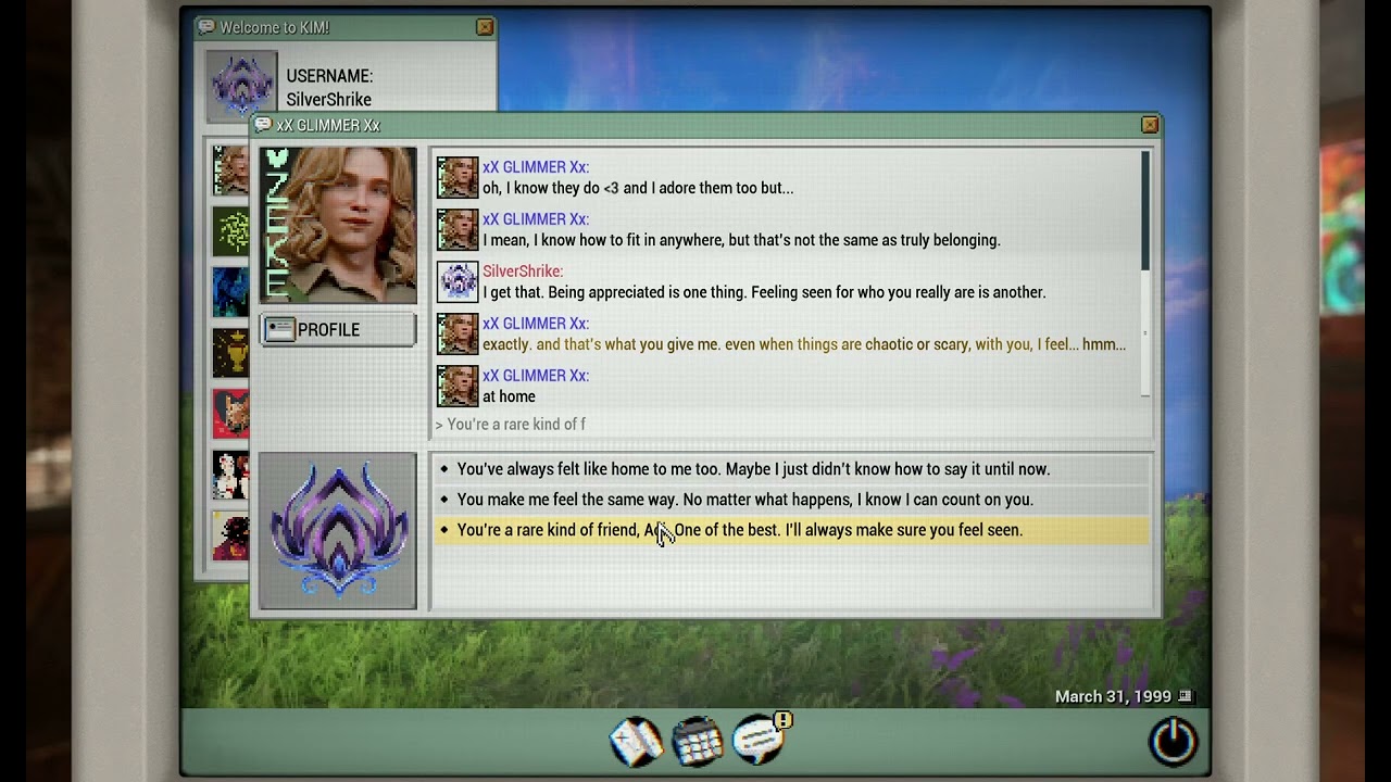 Warframe 1999: Aoi Romance - something important to say and asking to date - Hex/home/like