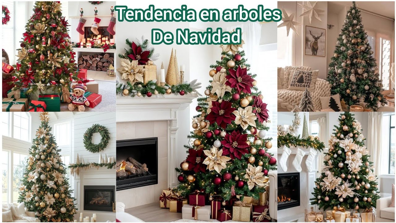 Decoración de arboles de Navidad 🎄 Ideas en Tendencia Navidad 2025