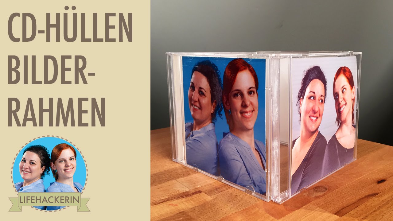 Fotorahmen aus CD-Hüllen I Bilderwürfel I DIY