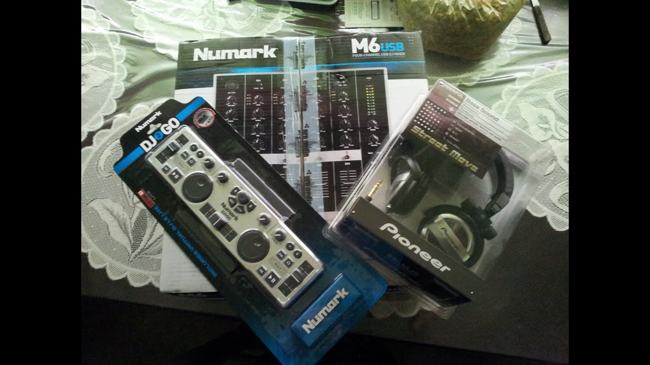 Review Numark dj2go+ mixer m6 usb + pioneer SE-MJ5 virtual dj PRO Full (México)