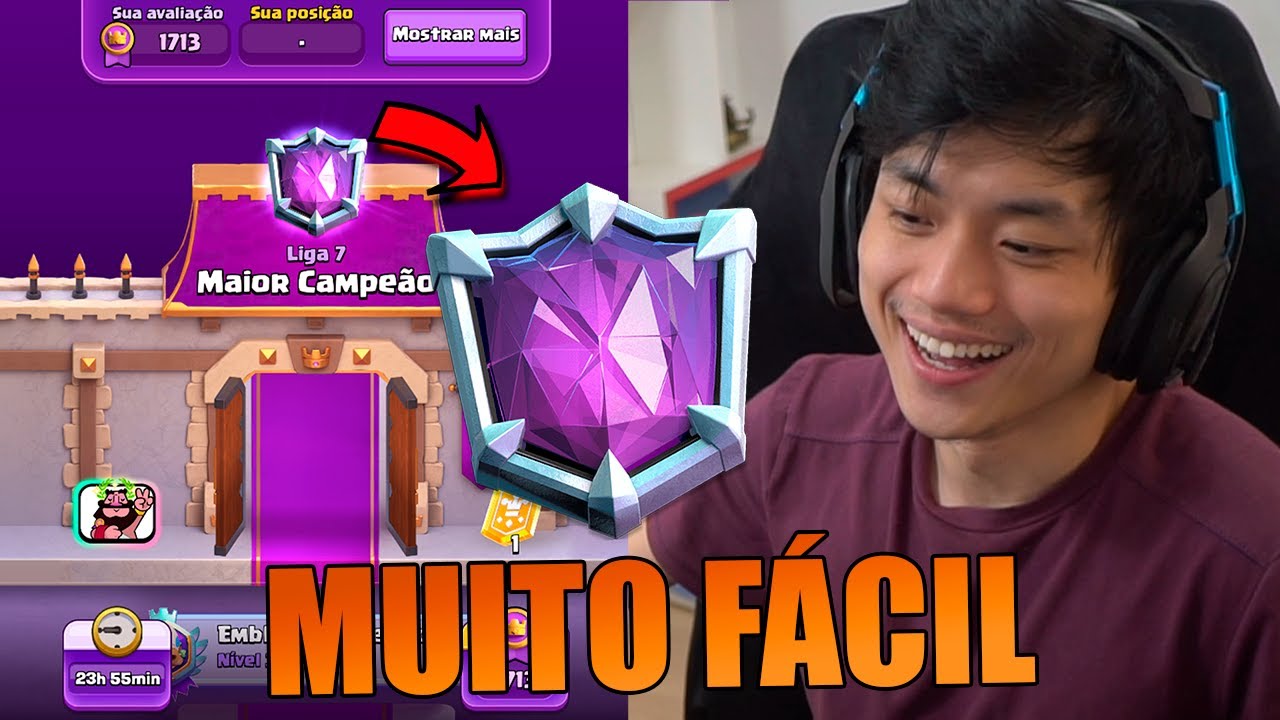ZEREI AS LIGAS DO CLASH ROYALE!! CHEGUEI NA MAIOR CAMPEÃO