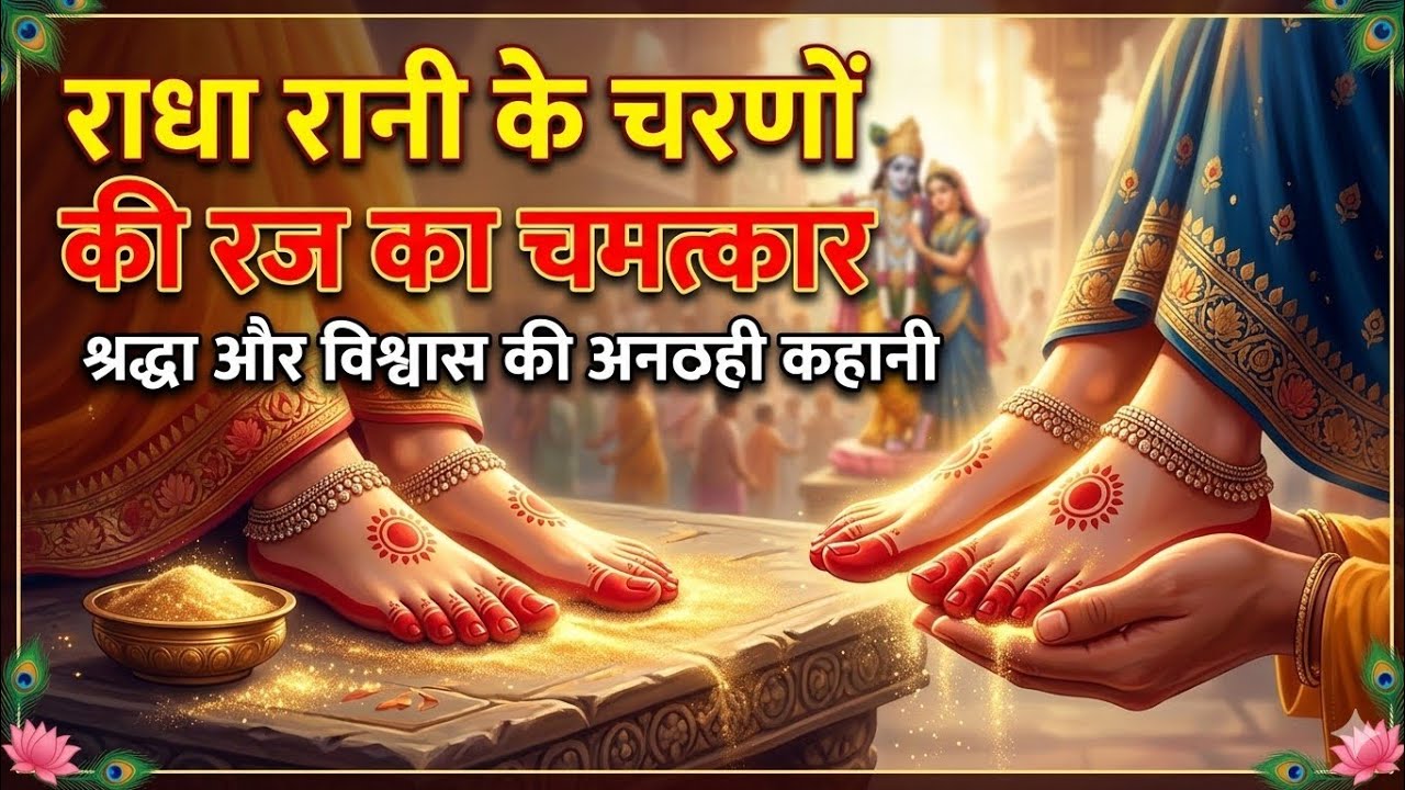 राधा रानी के चरणों की रज का चमत्कार..................... | Radharani ka ashirwad⁩ #motivation #maa