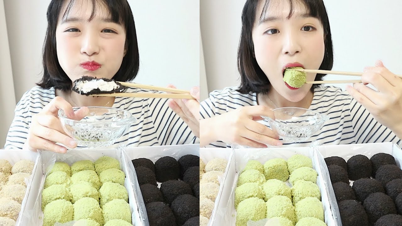 크림 듬뿍 크림떡 먹방 _ 청년떡집의 카카오크림떡, 녹차크림떡, 티라미슈크림떡 :D